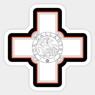 Malta George Cross - For Gallantry Sticker